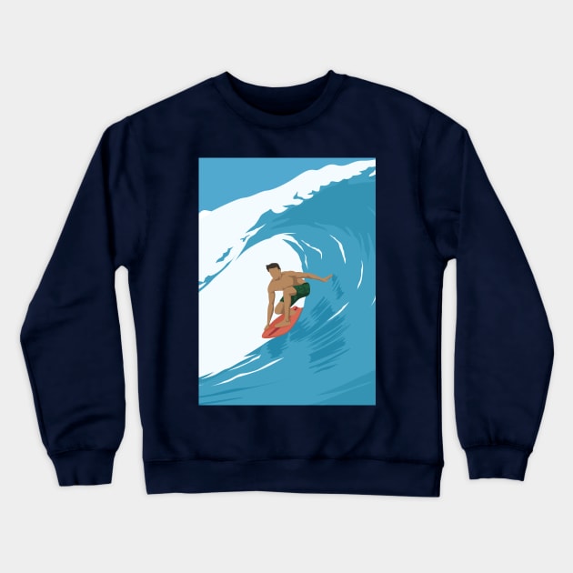 surf is my life waves poster Crewneck Sweatshirt by creative.z